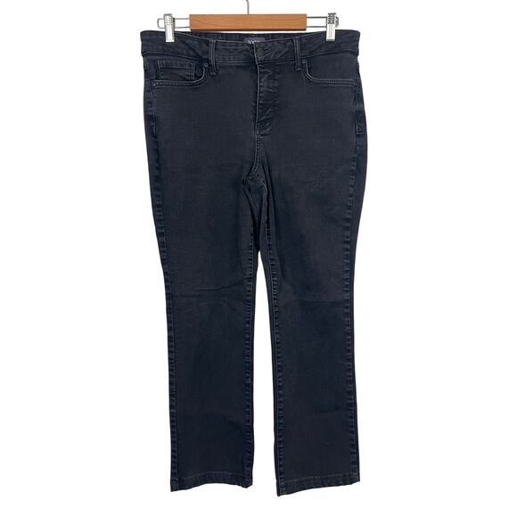 NYDJ Women 12 Office Marilyn Straight Leg Lift Tuck Slimming Tummy Control Jeans - Picture 1 of 12